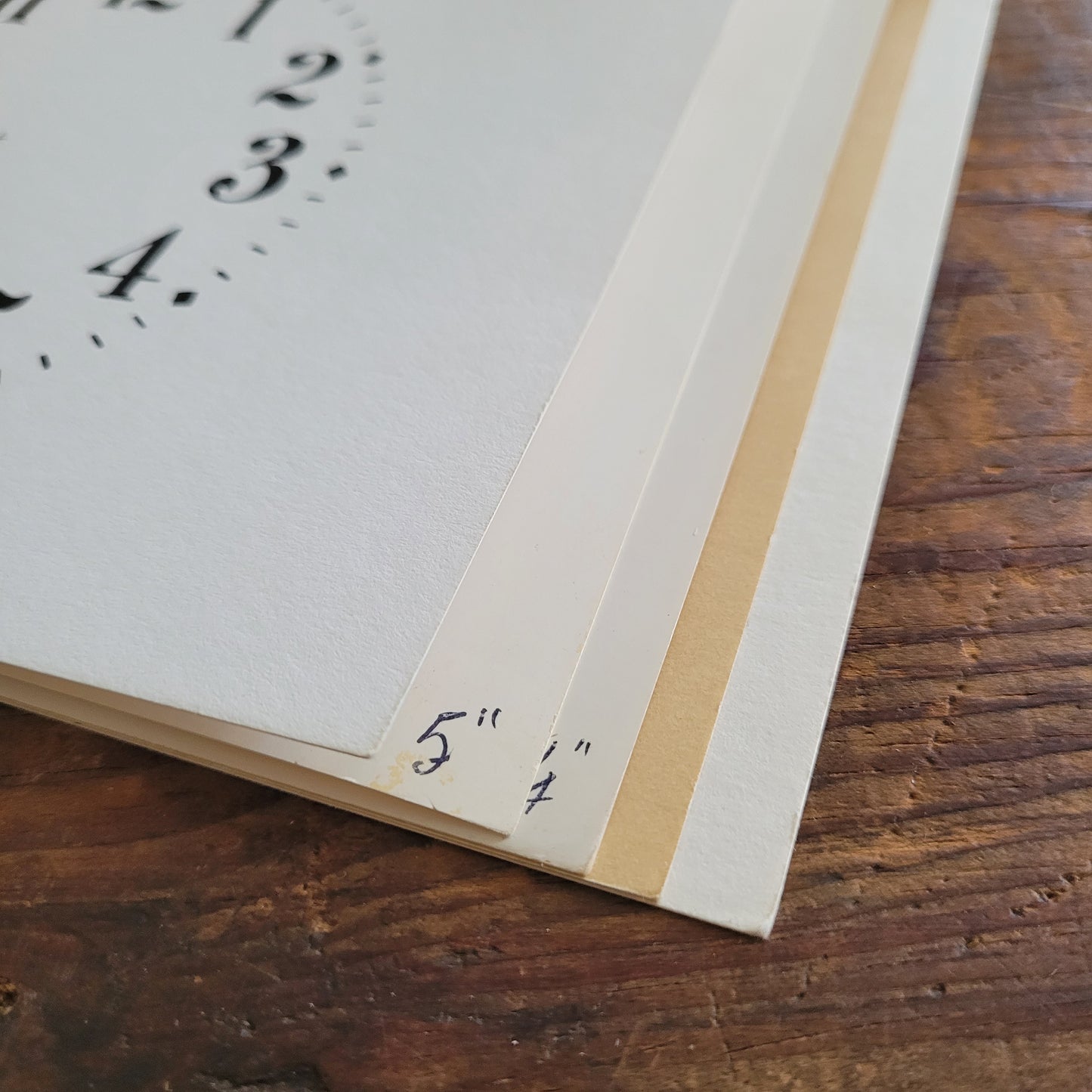 Vintage Paper Clock Faces (set D)