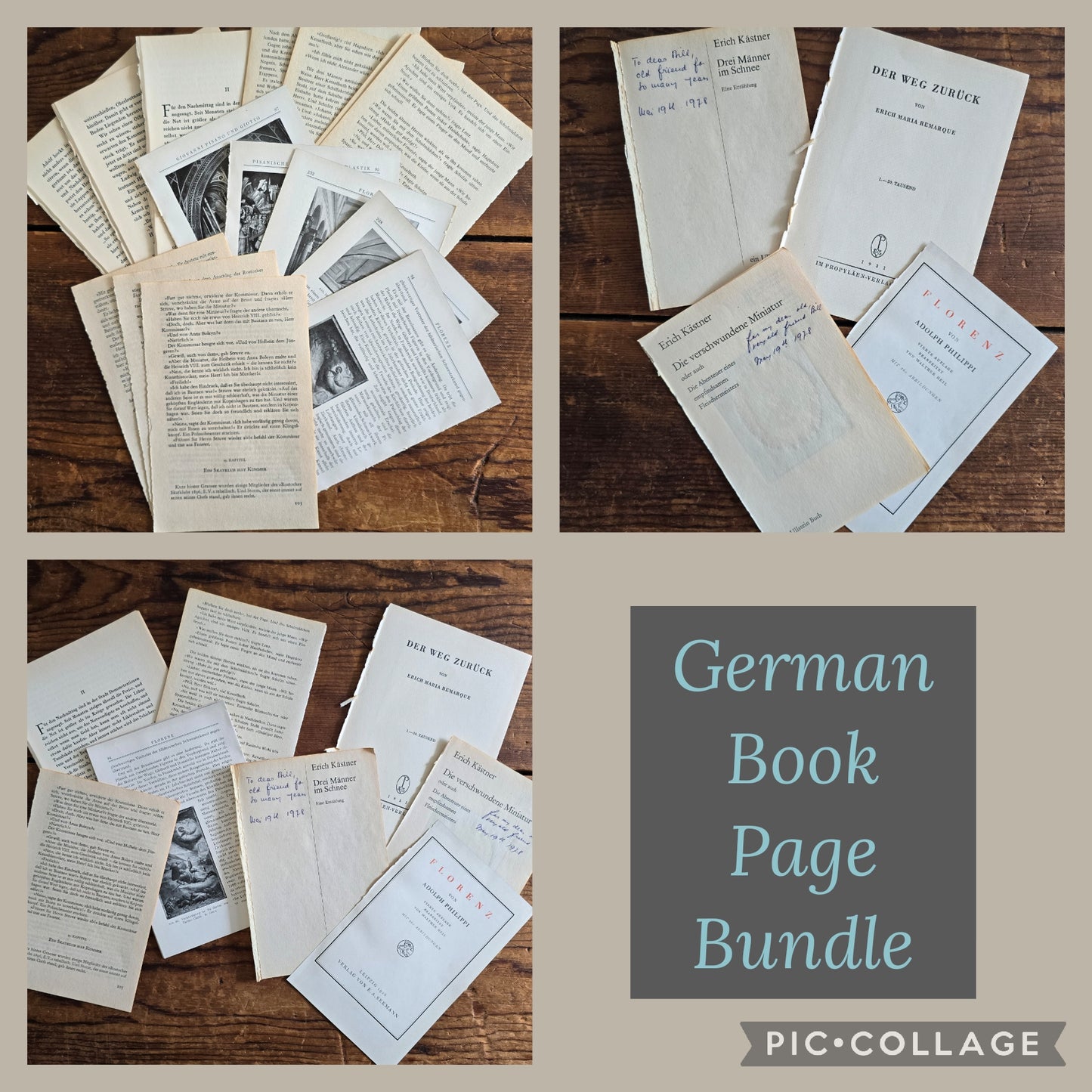 German Book Page Bundle